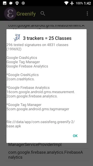 ClassyShark3xodus  Scan apps for warnings